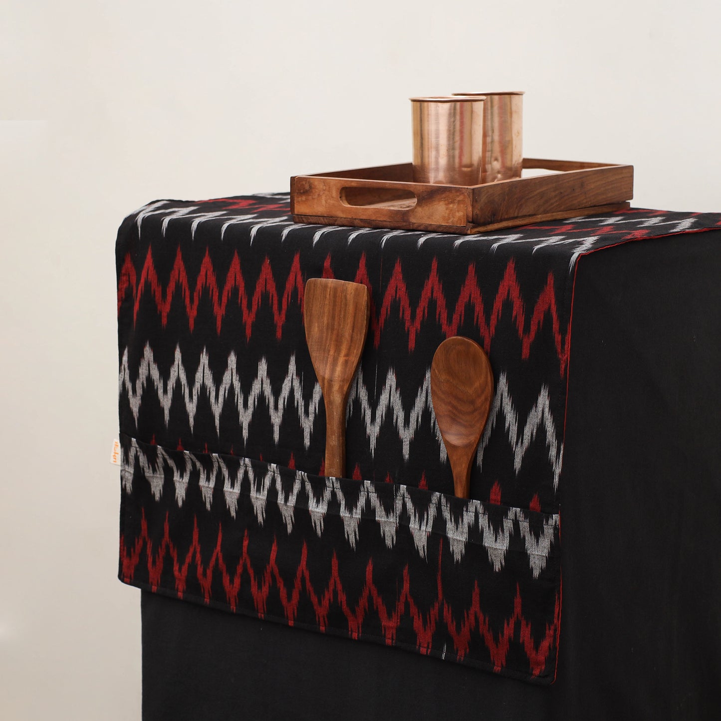 Handmade Fridge Top Cover with Multiple Pockets 10