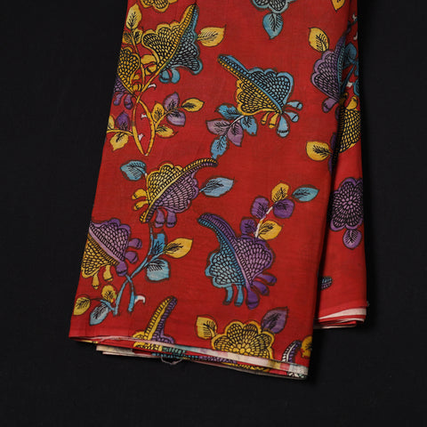 Handpainted Srikalahasti Silk Cotton Pen Kalamkari Fabric 32
