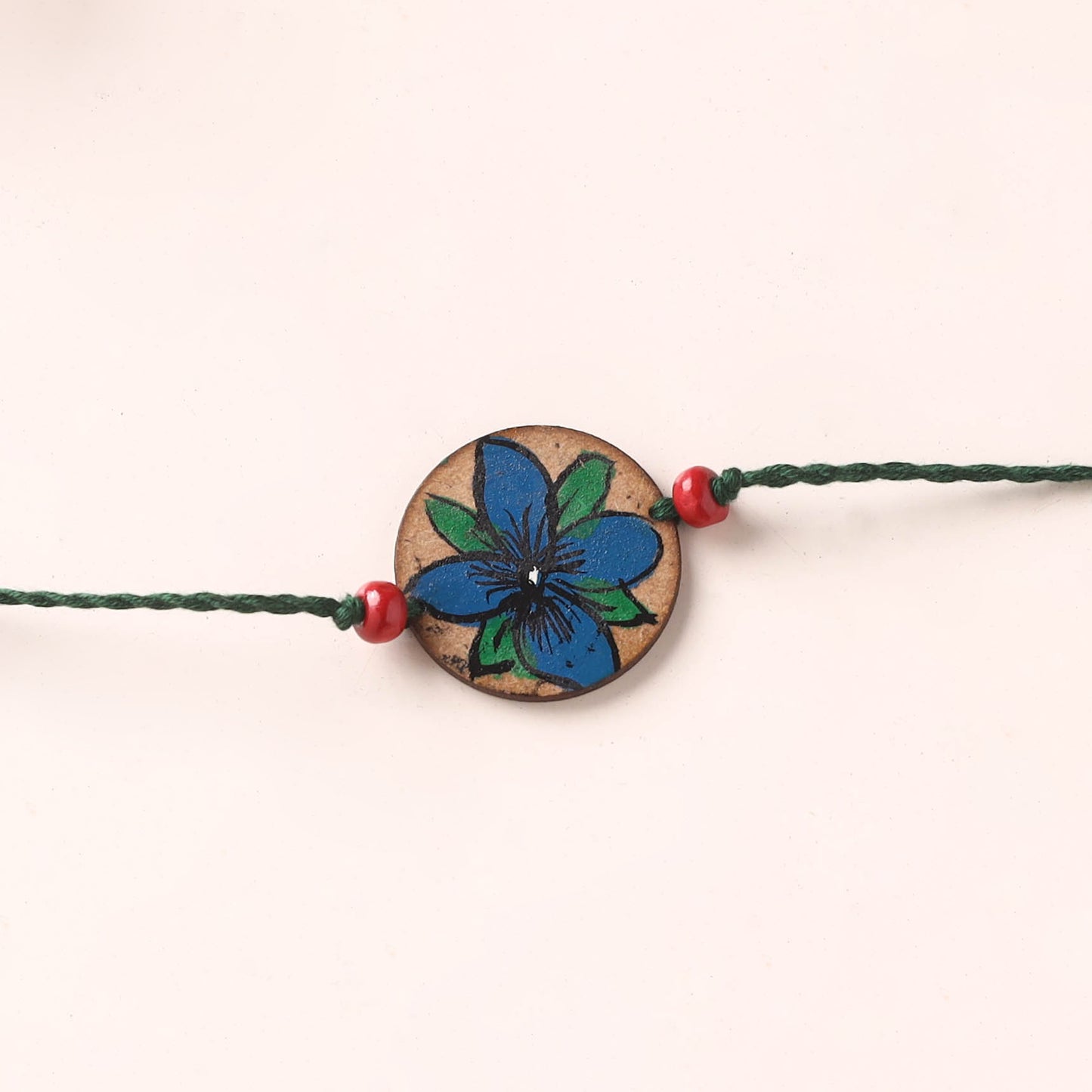 Pattachitra Handpainted Wooden Rakhi  50