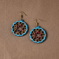 handpainted wooden earrings