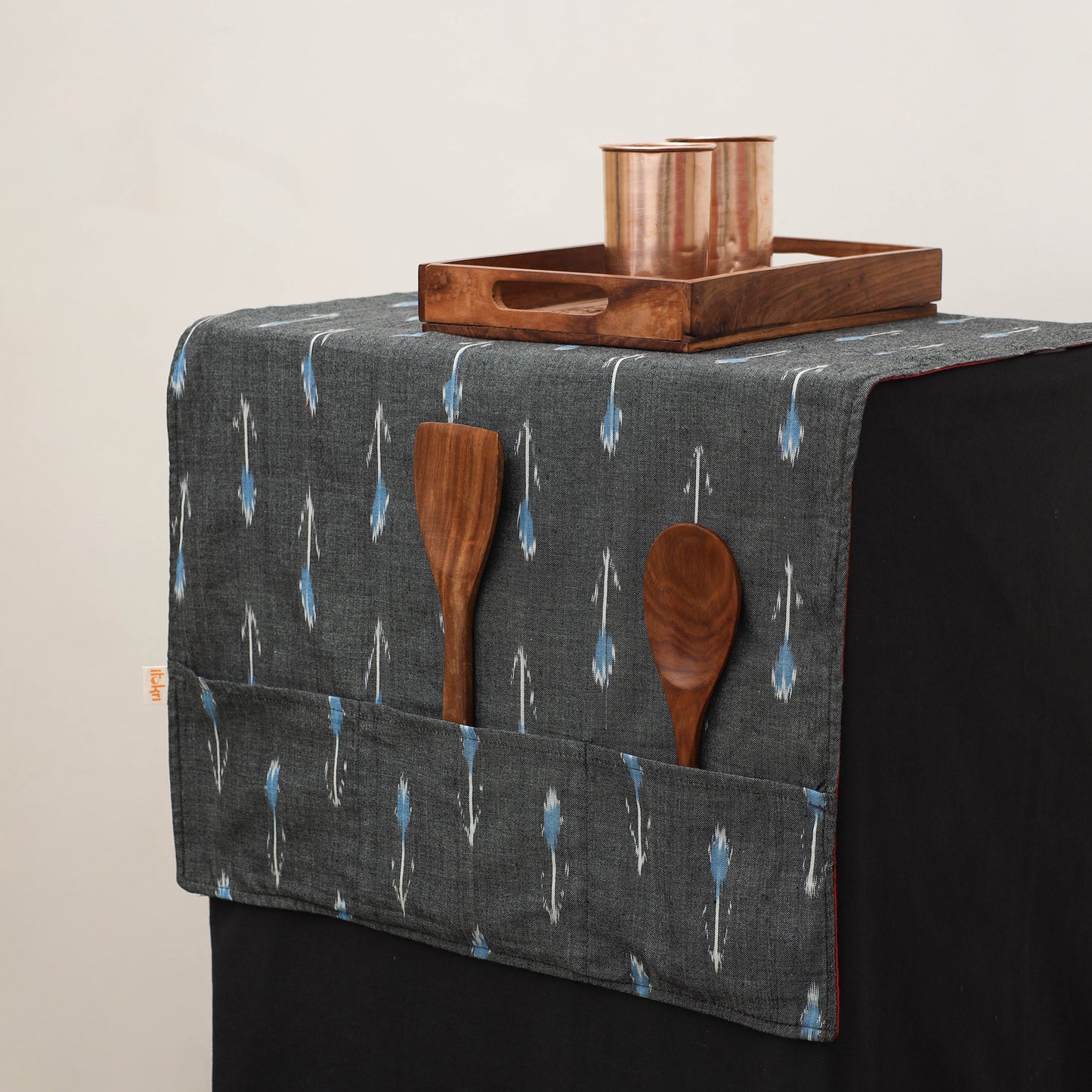 Handmade Fridge Top Cover with Multiple Pockets 11