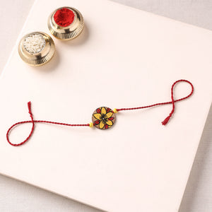 Pattachitra Handpainted Wooden Rakhi  52