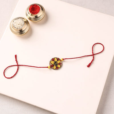 Pattachitra Handpainted Wooden Rakhi  52