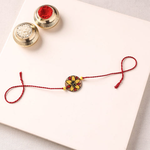 Pattachitra Handpainted Wooden Rakhi  52