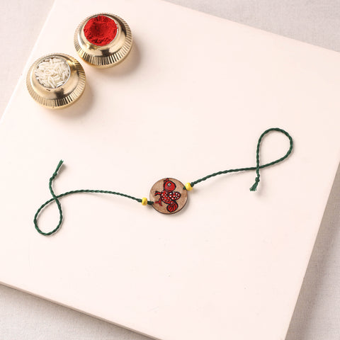 Pattachitra Handpainted Wooden Rakhi  53