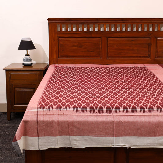 Multicolor - Cotton Pochampally Ikat Bedsheet 47