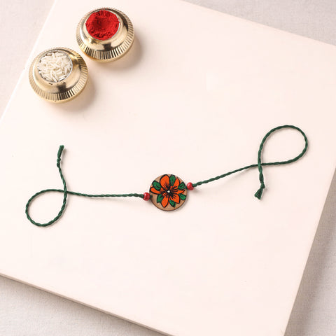 Pattachitra Handpainted Wooden Rakhi  54