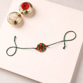 Pattachitra Handpainted Wooden Rakhi  54