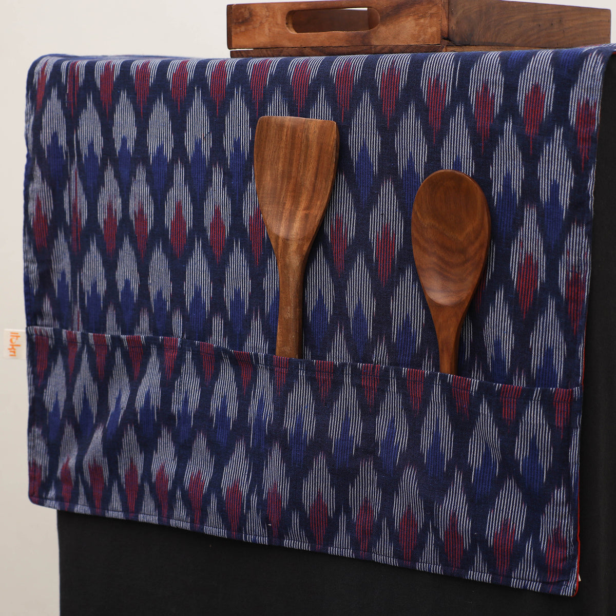 Handmade Fridge Top Cover with Multiple Pockets 13