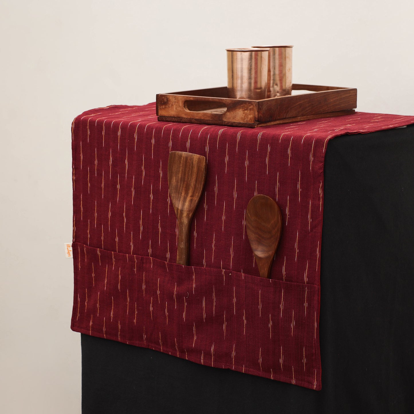 Handmade Fridge Top Cover with Multiple Pockets 14