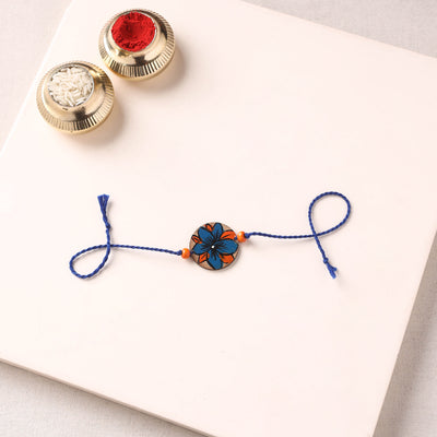 Pattachitra Handpainted Wooden Rakhi  56