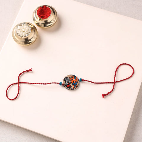 Pattachitra Handpainted Wooden Rakhi  57