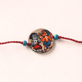 Pattachitra Handpainted Wooden Rakhi  57