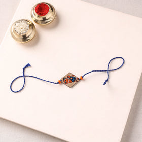 Pattachitra Handpainted Wooden Rakhi  58