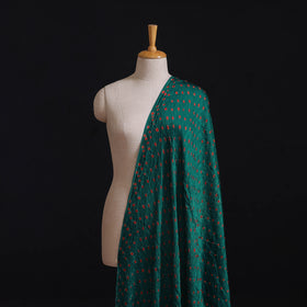 Green - modal silk kutch bandhani tie-dye fabric 04