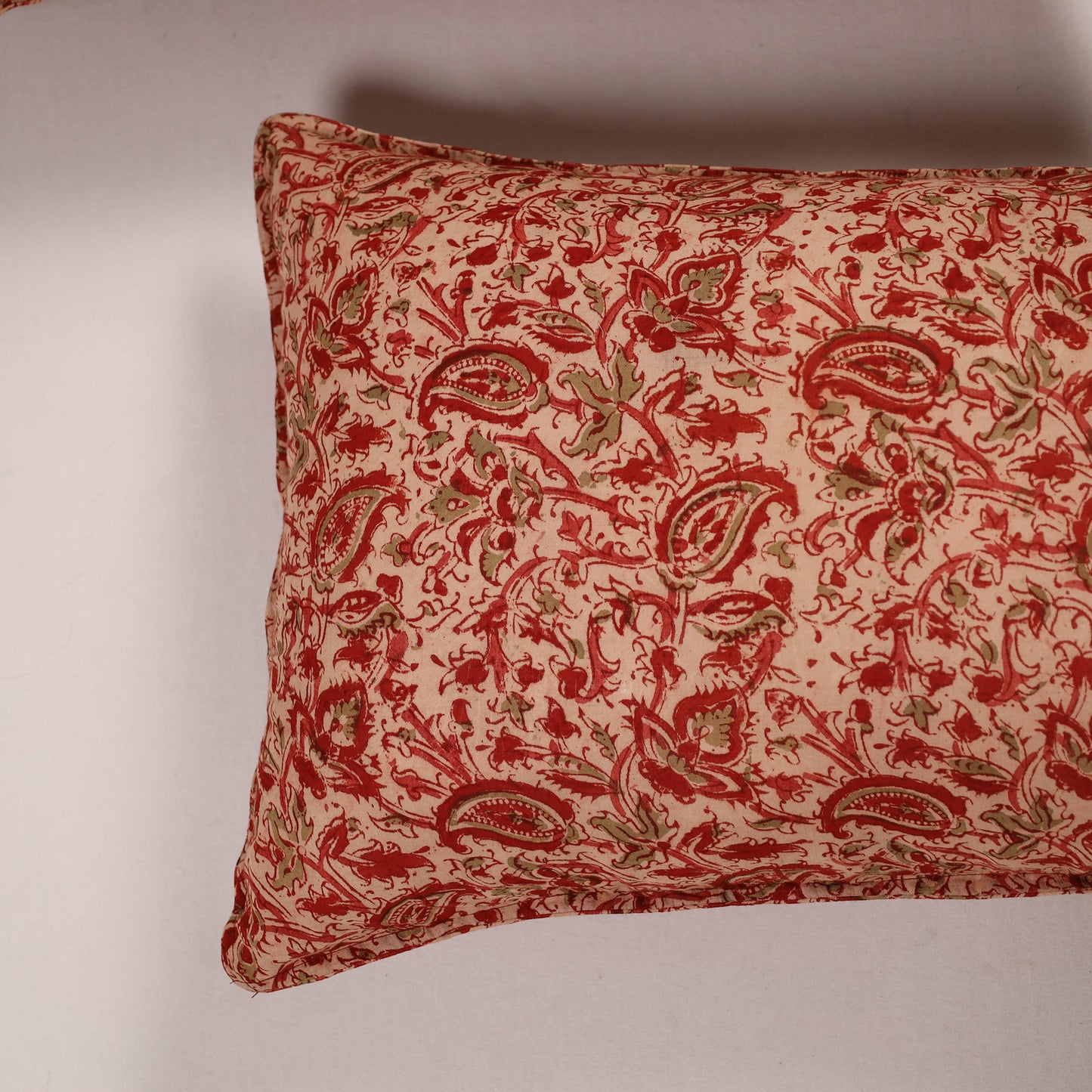 Red - Set of 2 Handcrafted Cotton Pillow Covers 33