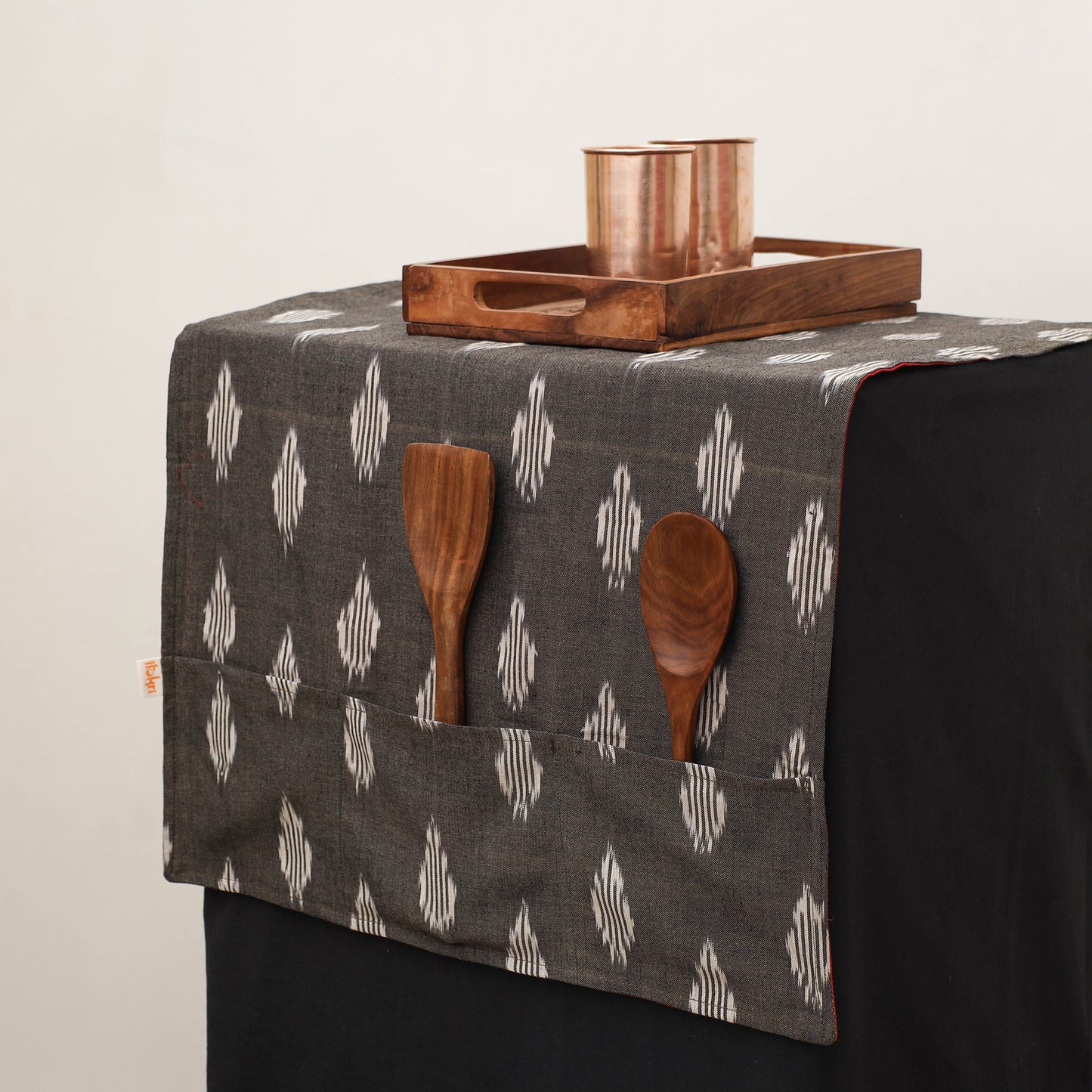 Handmade Fridge Top Cover with Multiple Pockets 18