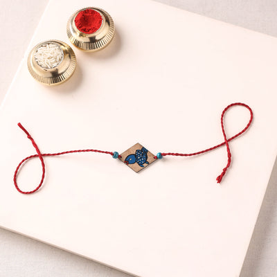 Pattachitra Handpainted Wooden Rakhi  59