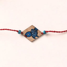 Pattachitra Handpainted Wooden Rakhi  59