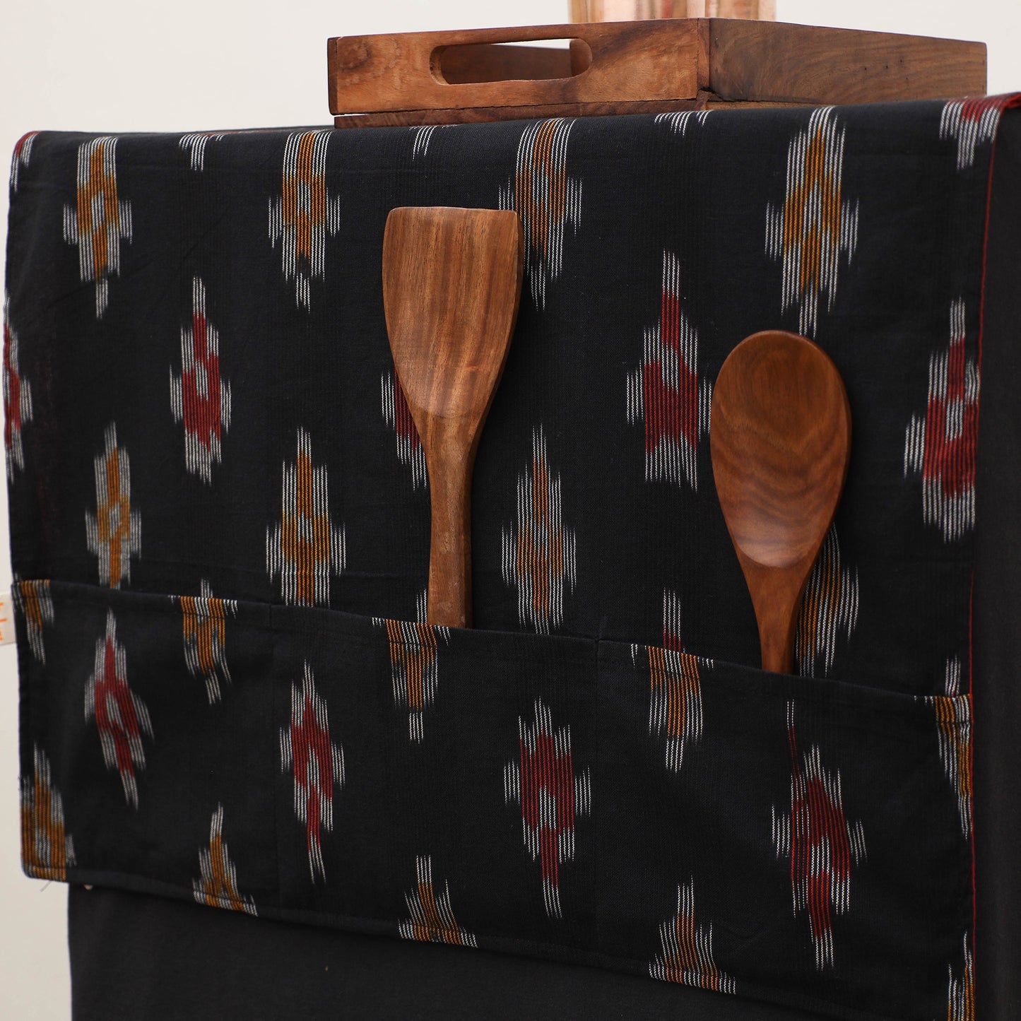 Handmade Fridge Top Cover with Multiple Pockets 19