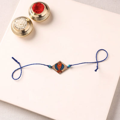 Pattachitra Handpainted Wooden Rakhi  61