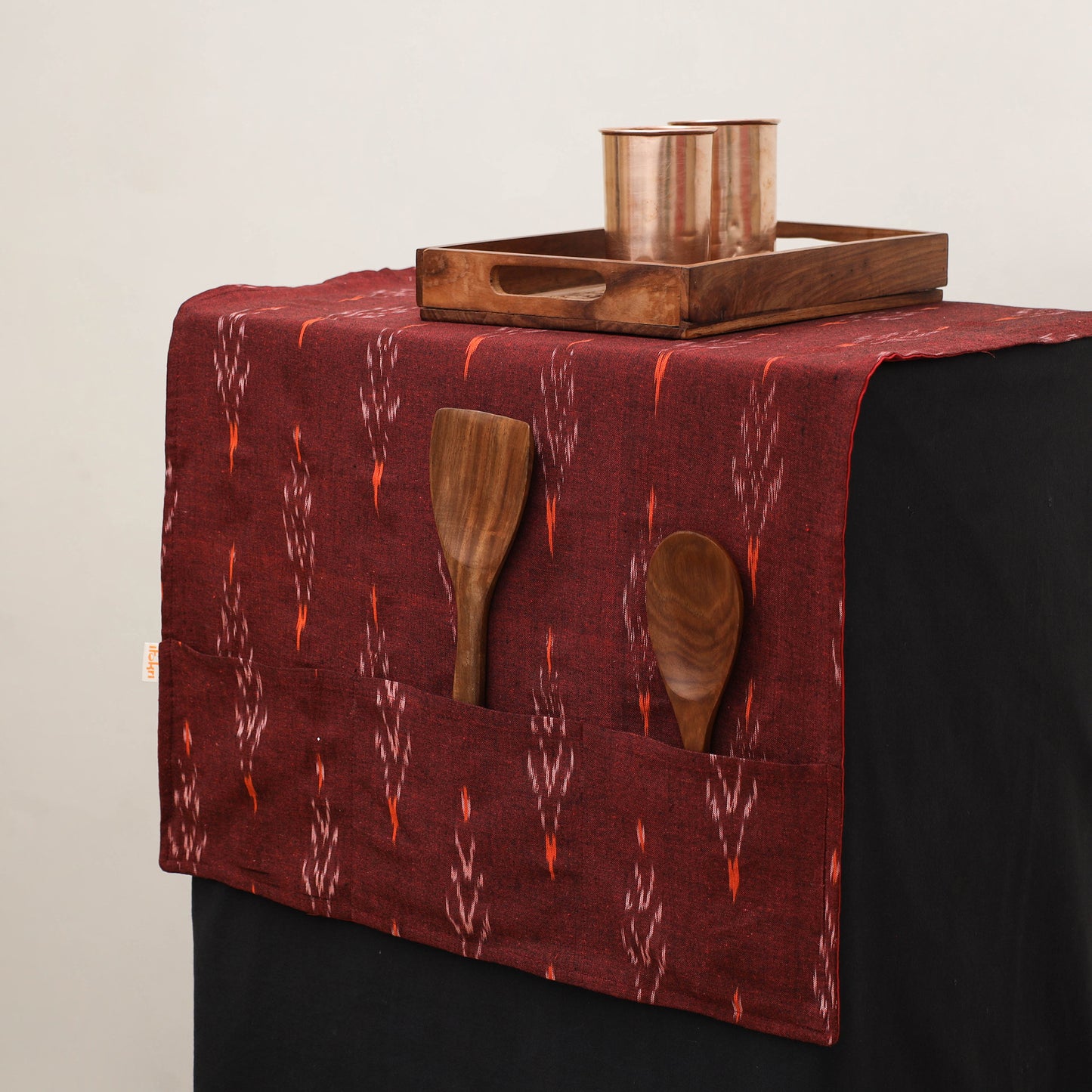 Handmade Fridge Top Cover with Multiple Pockets 21