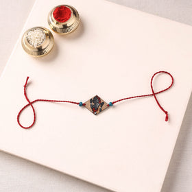 Pattachitra Handpainted Wooden Rakhi  62