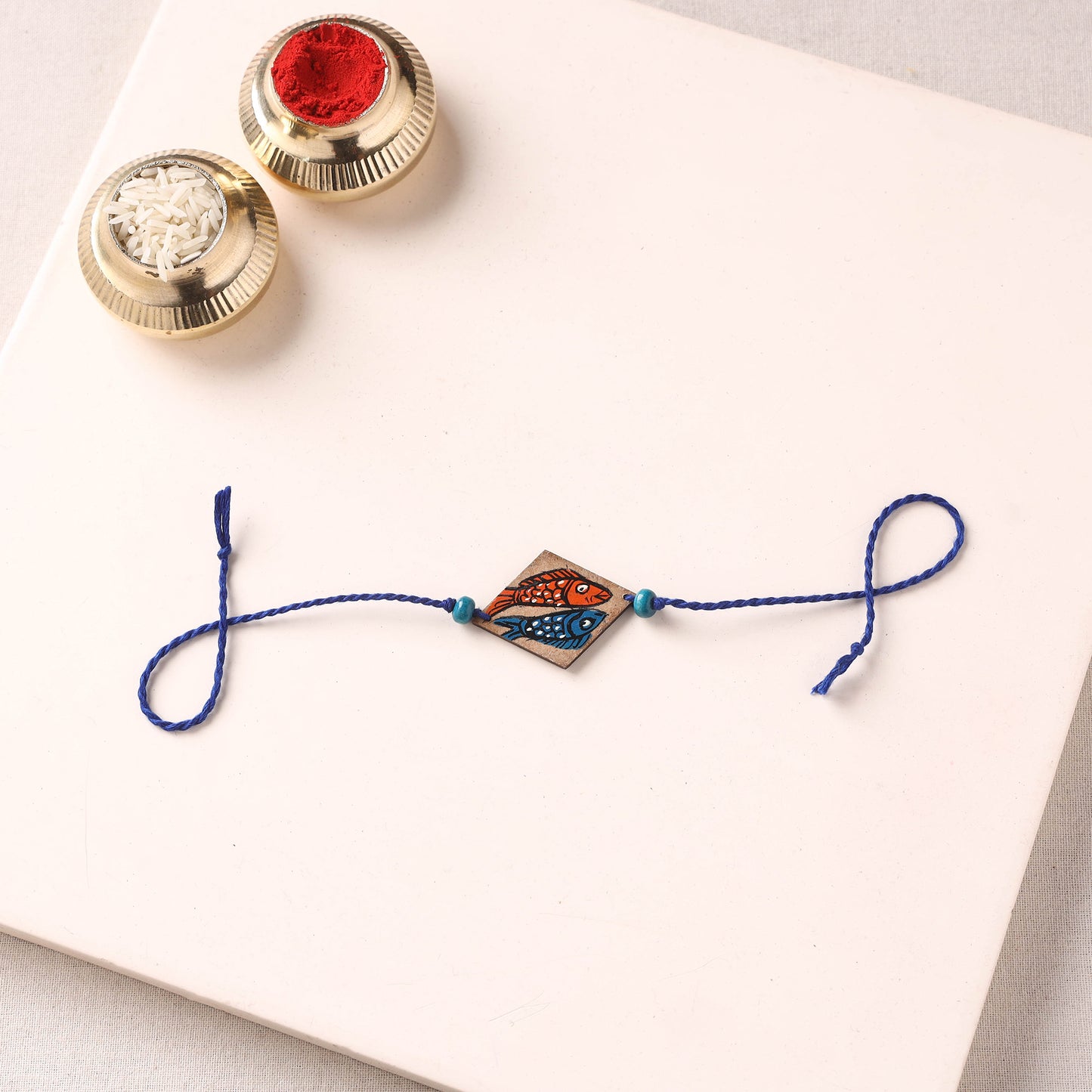 Pattachitra Handpainted Wooden Rakhi  63
