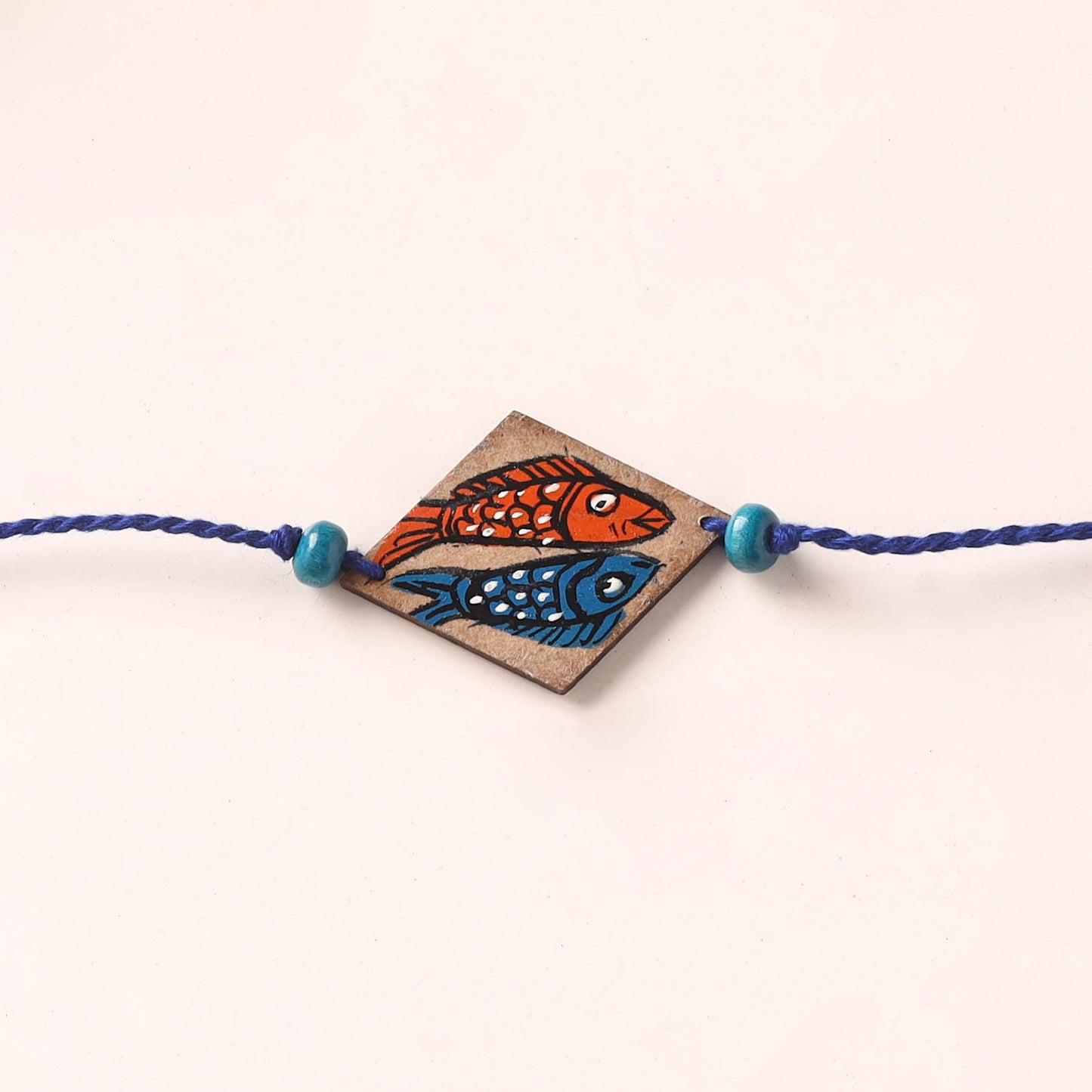 Pattachitra Handpainted Wooden Rakhi  63