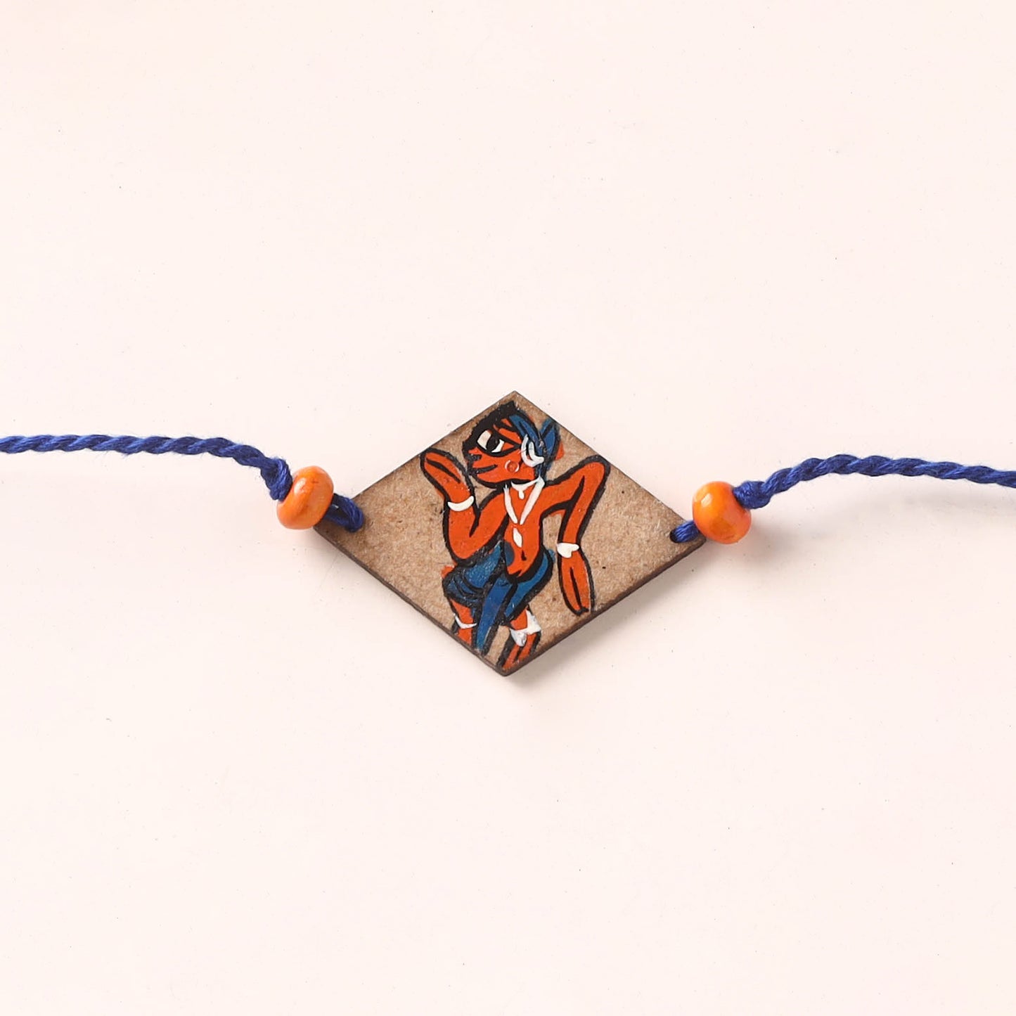 Pattachitra Handpainted Wooden Rakhi  64