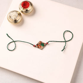 Pattachitra Handpainted Wooden Rakhi  65