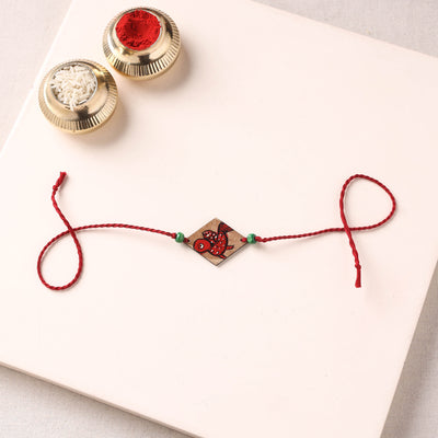 Pattachitra Handpainted Wooden Rakhi  66