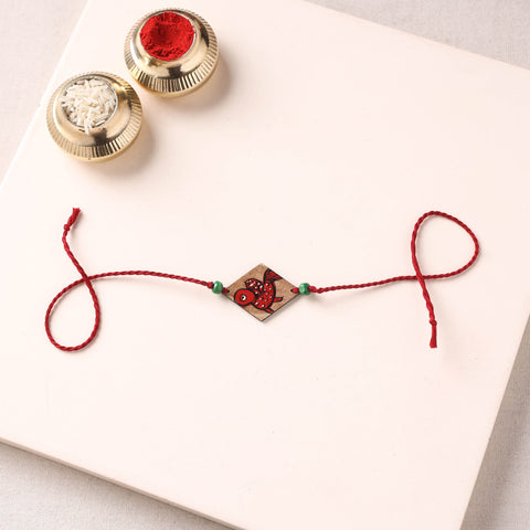 Pattachitra Handpainted Wooden Rakhi  66