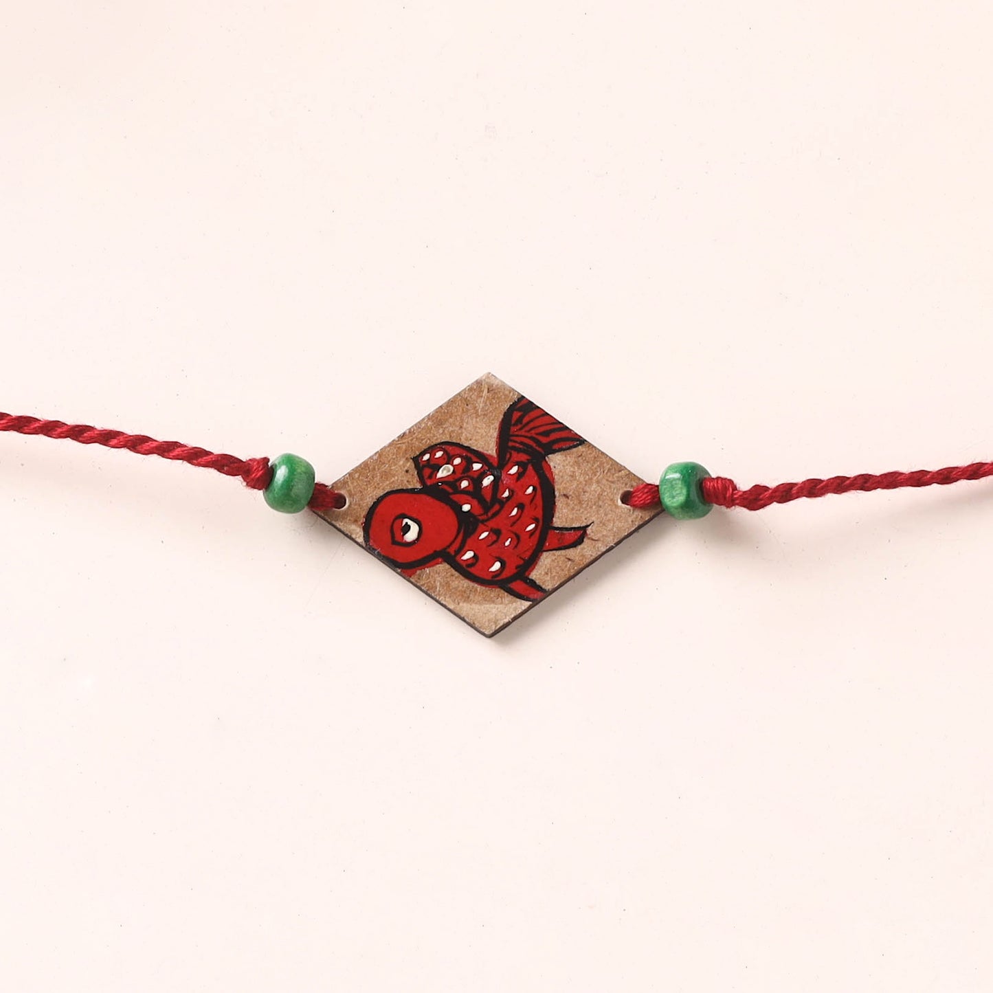 Pattachitra Handpainted Wooden Rakhi  66