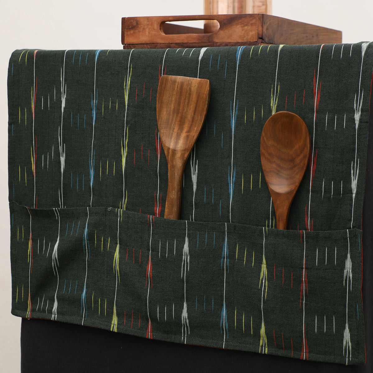Handmade Fridge Top Cover with Multiple Pockets 26