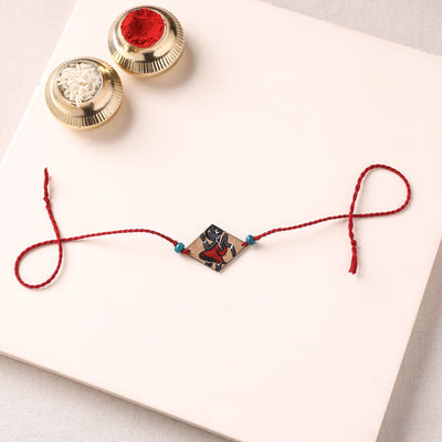 Pattachitra Handpainted Wooden Rakhi  67