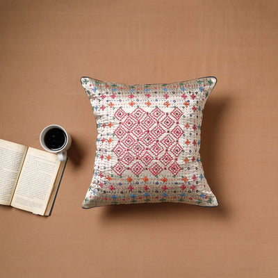 Kutch Hand Embroidery Cushion Cover (16 x 16 in) 11