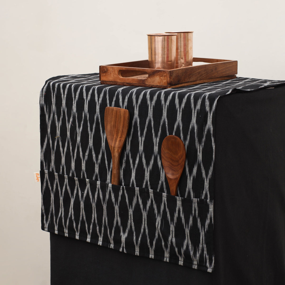 Handmade Fridge Top Cover with Multiple Pockets 28