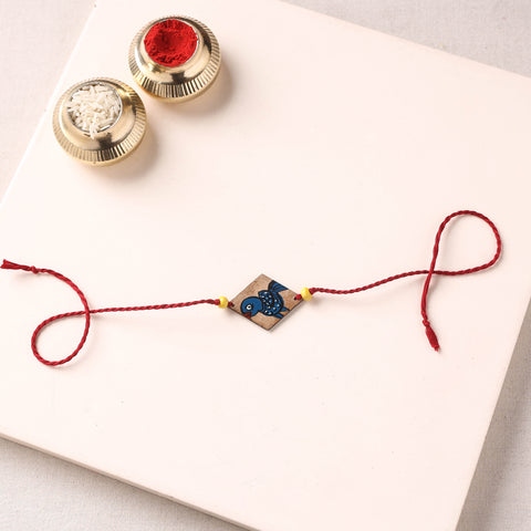 Pattachitra Handpainted Wooden Rakhi  69