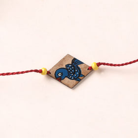 Pattachitra Handpainted Wooden Rakhi  69