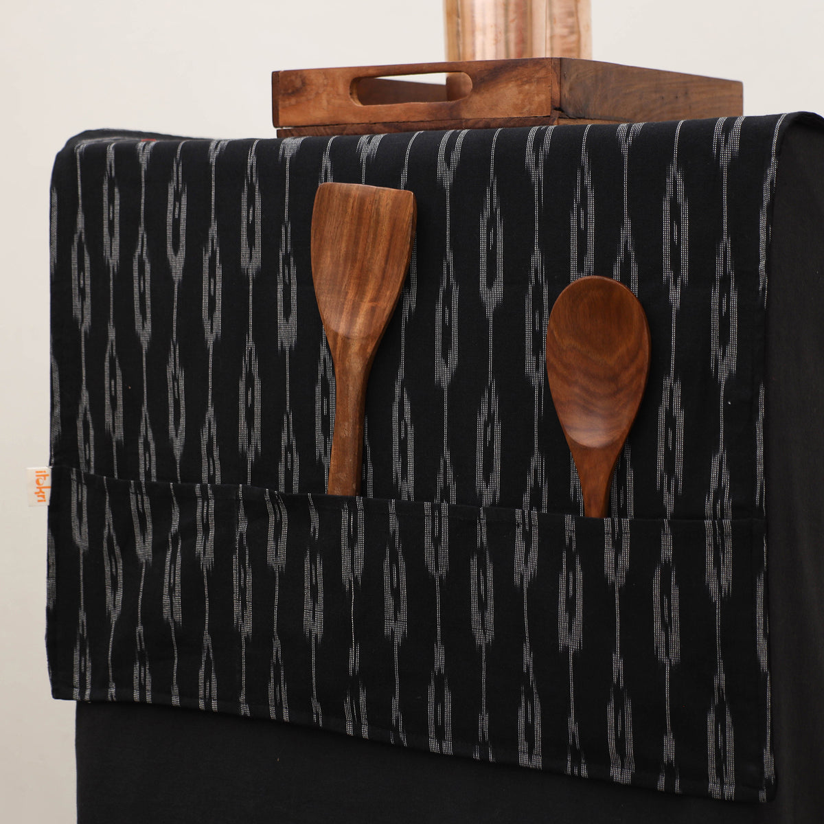 Handmade Fridge Top Cover with Multiple Pockets 29