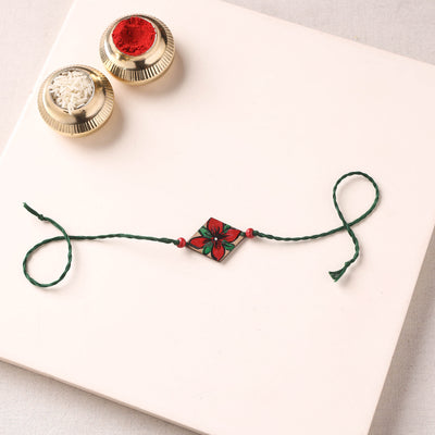 Pattachitra Handpainted Wooden Rakhi  71