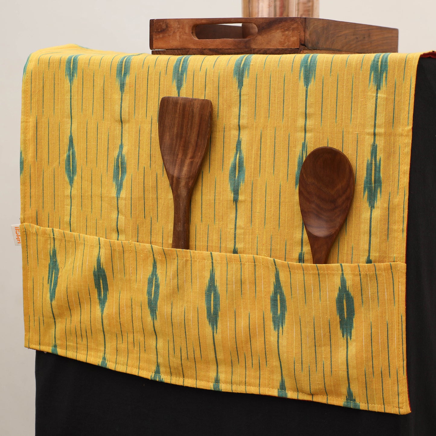 Handmade Fridge Top Cover with Multiple Pockets 30