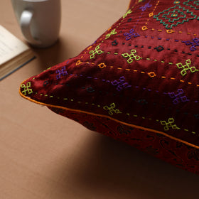 Kutch Hand Embroidery Cushion Cover (16 x 16 in) 12