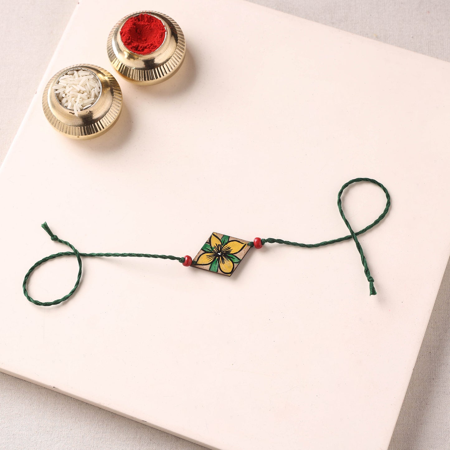 Pattachitra Handpainted Wooden Rakhi  72