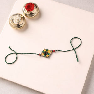 Pattachitra Handpainted Wooden Rakhi  72