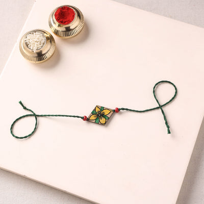 Pattachitra Handpainted Wooden Rakhi  72