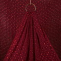Maroon - Modal Silk Kutch Bandhani Tie-Dye Fabric 02