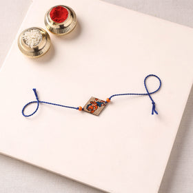 Pattachitra Handpainted Wooden Rakhi  73