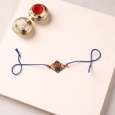 Pattachitra Handpainted Wooden Rakhi  75